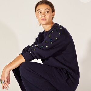 Cynthia Rowley Aspen Rhinestone Sweater - Size M